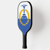 Vlag van Orlando, Florida. Pickleball Paddle (Links)
