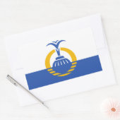 Vlag van Orlando, Florida Rechthoekige Sticker (Envelop)