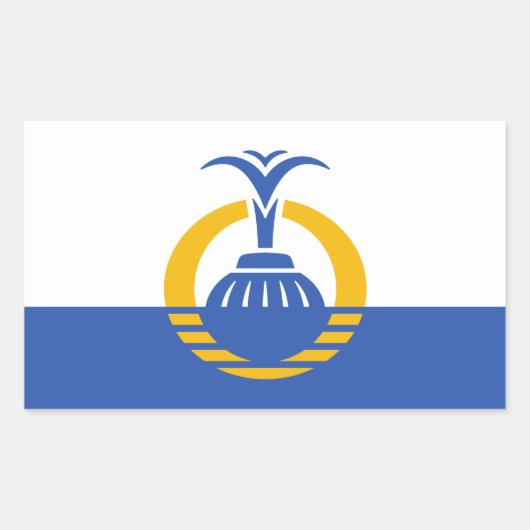 Vlag van Orlando, Florida Rechthoekige Sticker (Voorkant)