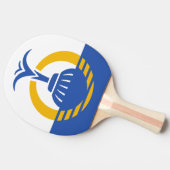 Vlag van Orlando, Florida. Tafeltennisbatje (Zijkant)