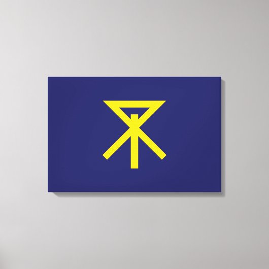 Vlag van Osaka (Japan) Canvas Afdruk (Voorkant)