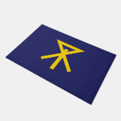 Vlag van Osaka (Japan) Deurmat (Schuin)
