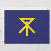 Vlag van Osaka (Japan) Kaart (Voorkant)