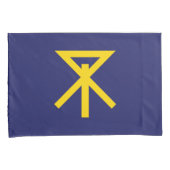 Vlag van Osaka (Japan) Kussensloop (Voorkant-Rechts)
