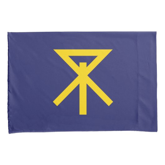 Vlag van Osaka (Japan) Kussensloop (Voorkant-Rechts)