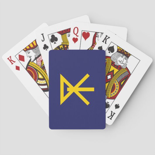 Vlag van Osaka (Japan) Pokerkaarten (Achterkant)