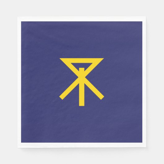 Vlag van Osaka (Japan) Servet (Voorkant)