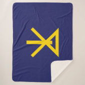 Vlag van Osaka (Japan) Sherpa Deken (Voorkant)