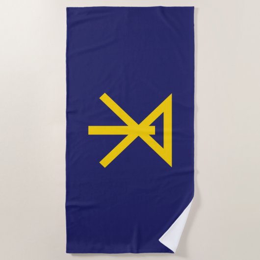 Vlag van Osaka (Japan) Strandlaken (Voorkant)