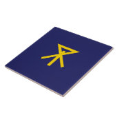 Vlag van Osaka (Japan) Tegeltje (Zijkant)