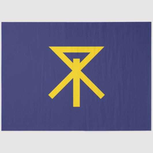 Vlag van Osaka (Japan) Tissuepapier (Voorkant)