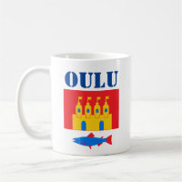 Vlag van Oulu, Finland