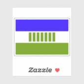 Vlag van Ovamboland, de Republiek Zuid-Afrika Sticker (Vel)