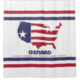 Vlag van Oxnard (Californië) Douchegordijn