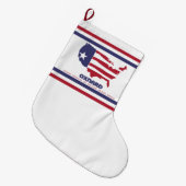 Vlag van Oxnard (Californië) Grote Kerstsok (Voorkant (Hangend))