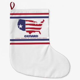 Vlag van Oxnard (Californië) Grote Kerstsok