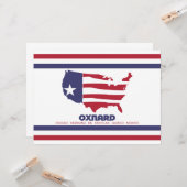 Vlag van Oxnard (Californië) Kaart (Voorkant / Achterkant in situ)