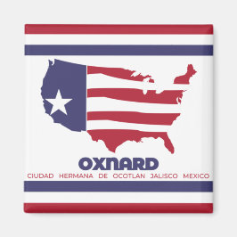 Vlag van Oxnard (Californië) Magneet