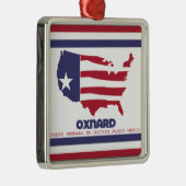 Vlag van Oxnard (Californië) Metalen Ornament (Rechts)