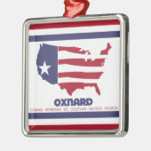 Vlag van Oxnard (Californië) Metalen Ornament (Links)