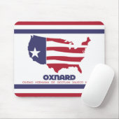 Vlag van Oxnard (Californië) Muismat (Met muis)