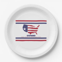 Vlag van Oxnard (Californië) Papieren Bordje