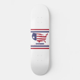 Vlag van Oxnard (Californië) Persoonlijk Skateboard