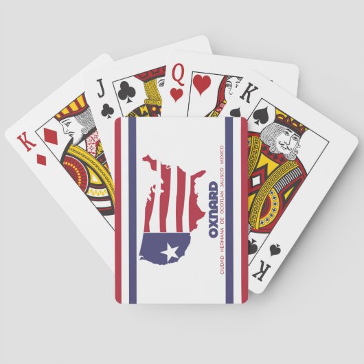Vlag van Oxnard (Californië) Pokerkaarten (Achterkant)