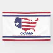 Vlag van Oxnard (Californië) Spandoek (Horizontaal)