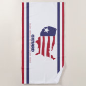 Vlag van Oxnard (Californië) Strandlaken (Voorkant)