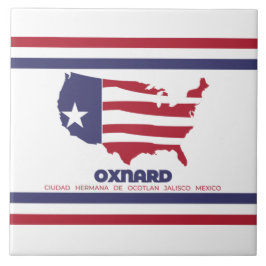Vlag van Oxnard (Californië) Tegeltje