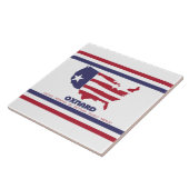 Vlag van Oxnard (Californië) Tegeltje (Zijkant)