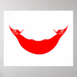 Vlag van Paaseiland (Rapa Nui) Poster