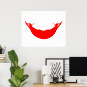 Vlag van Paaseiland (Rapa Nui) Poster (Thuiskantoor)