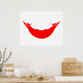 Vlag van Paaseiland (Rapa Nui) Poster (Keuken)