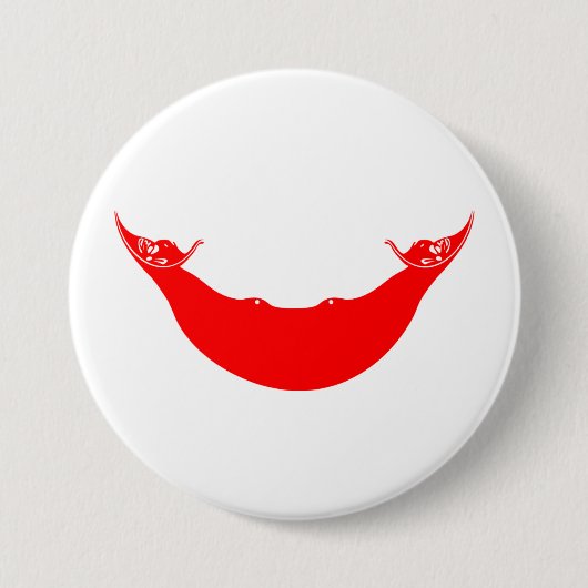 Vlag van Paaseiland (Rapa Nui) Ronde Button 7,6 Cm (Voorkant)