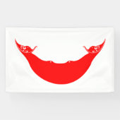 Vlag van Paaseiland (Rapa Nui) Spandoek (Horizontaal)