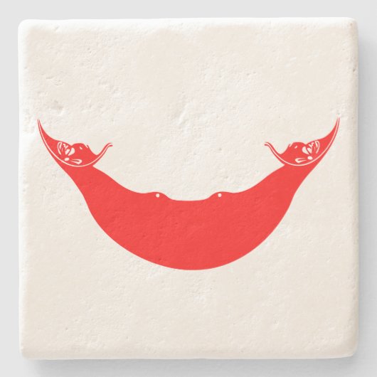 Vlag van Paaseiland (Rapa Nui) Stenen Onderzetter (Voorkant)