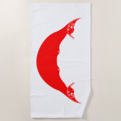 Vlag van Paaseiland (Rapa Nui) Strandlaken (Voorkant)