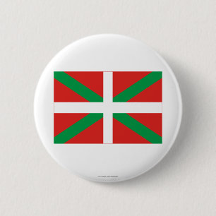 vlag van País Vasco (Euskadi) Ronde Button 5,7 Cm