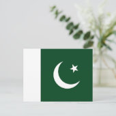 Vlag van Pakistan Briefkaart (Staand voorkant)