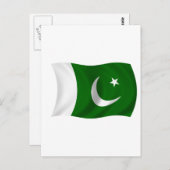 vlag van Pakistan Briefkaart (Voorkant / Achterkant)
