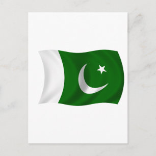 vlag van Pakistan Briefkaart