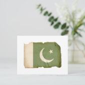 vlag van Pakistan Briefkaart (Staand voorkant)