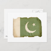 vlag van Pakistan Briefkaart (Voorkant / Achterkant)