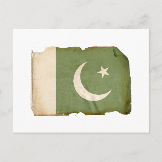 vlag van Pakistan Briefkaart (Voorkant)