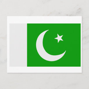 vlag van Pakistan Briefkaart