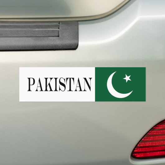 Vlag van Pakistan Bumpersticker (Op auto)