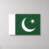 Vlag van Pakistan Canvas Afdruk (Voorkant)