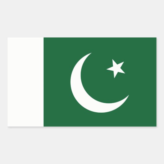 Vlag van Pakistan Decal Sticker (Voorkant)